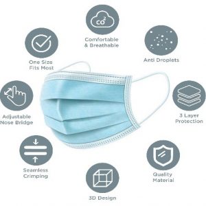 Alternative view of 3-ply Disposable Ear Loop Face Mask (Adults)