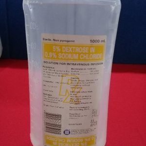 5% Dextrose / Saline 1000ml / 1 bottle