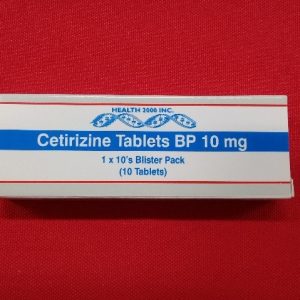 Cetirizine 10mg Tablets 10/Card