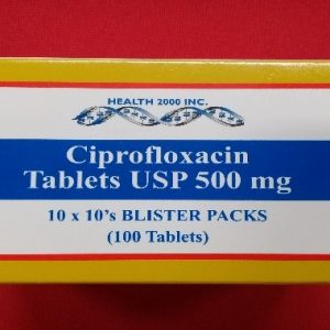Ciprofloxacin 500mg Tablets 10/Card