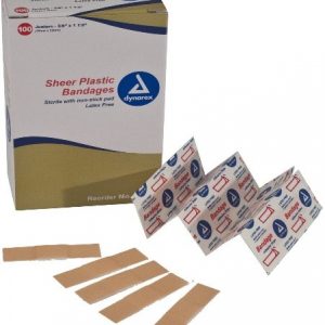 Juniors 3/8” x 1.5” Sheer Adhesive Bandage