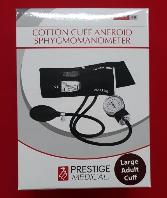 Prestige Medical Cotton Cuff Aneroid Sphygmomanometer