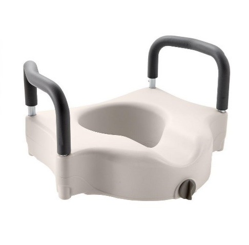 Raised Toilet Seat with Armrest - SHENTR