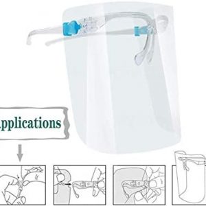 Alternative view of Adult Face Shield with Glasses Frame