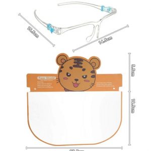 Children Face Shield with Glasses Frame