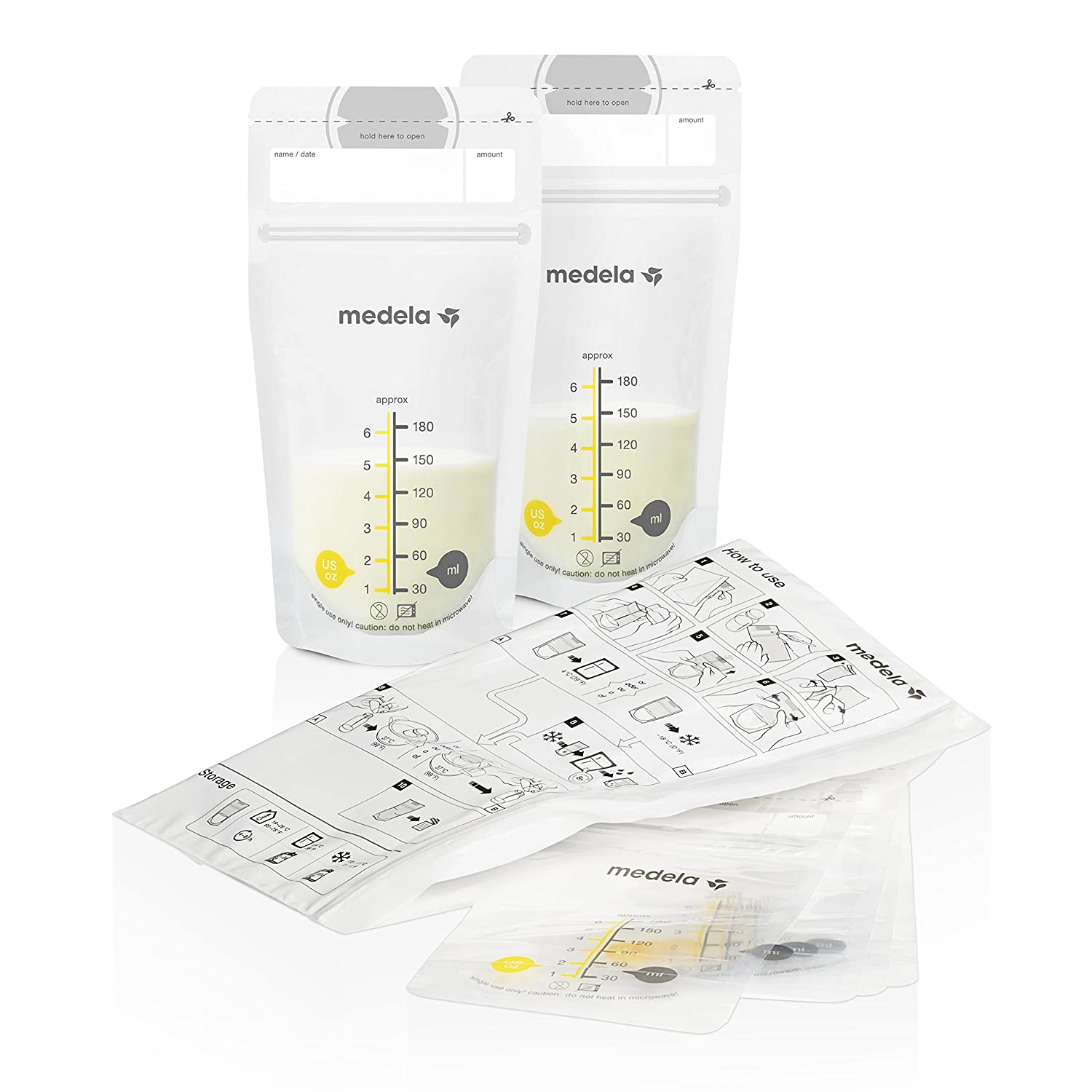 Medela Breast Milk Storage Bags (100's) - Image 2
