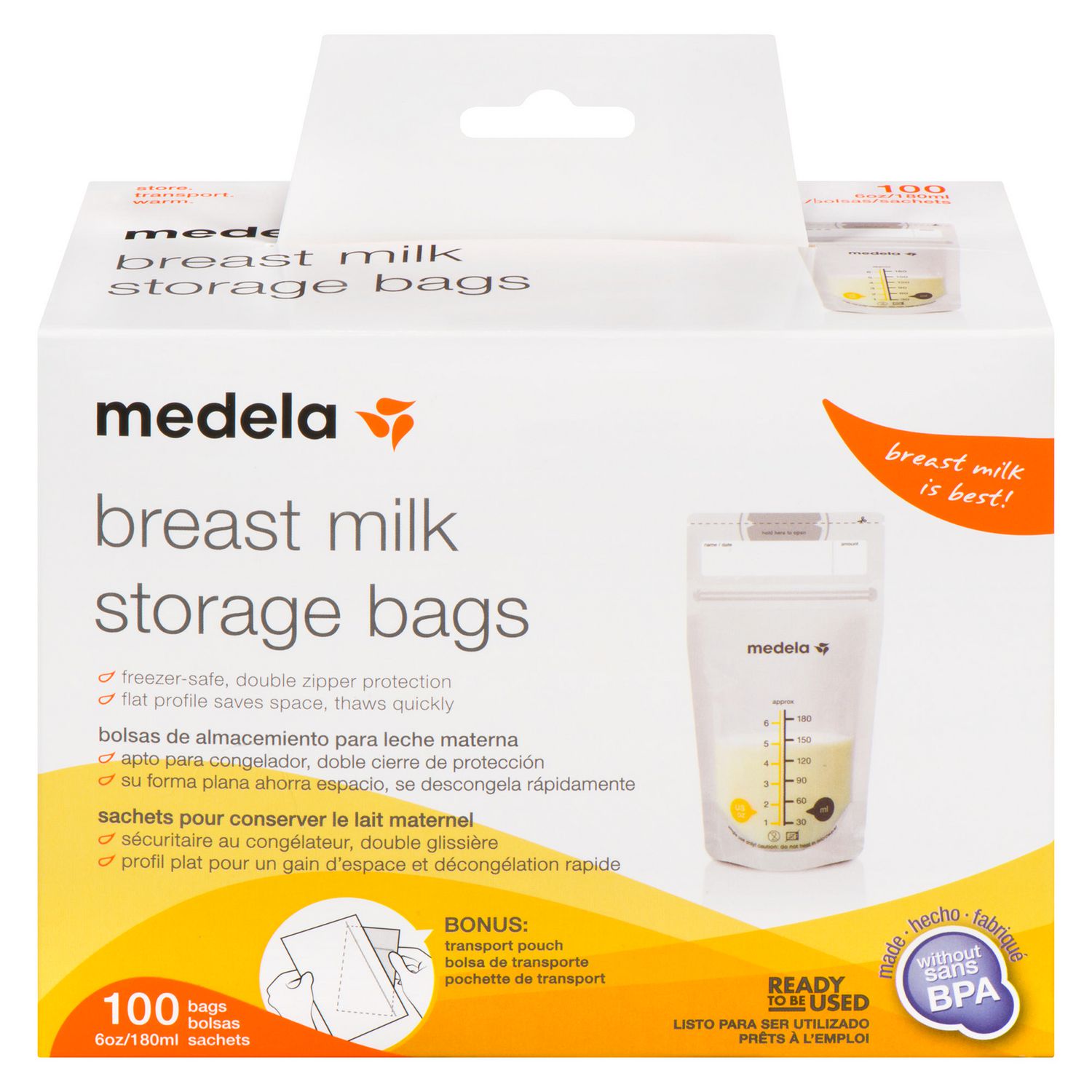 Medela Breast Milk Storage Bags (100's)