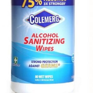 Colemerg 75% Alcohol Sanitising Canister Wipes