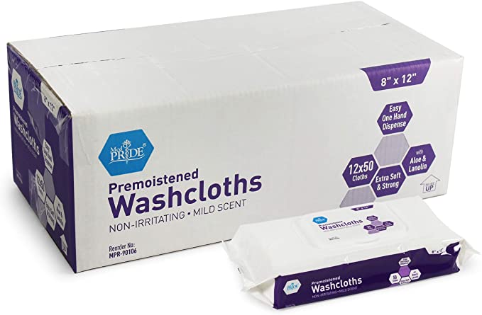 Premoistened Adult Washcloths