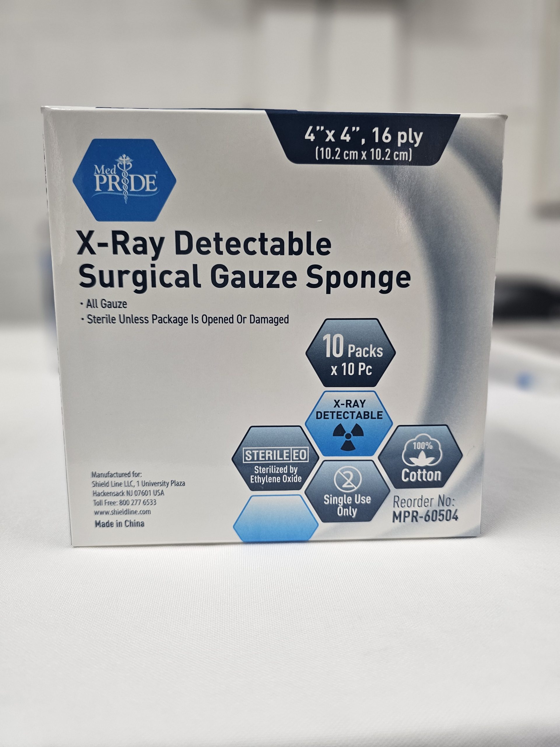 X-Ray Detectable Surgical Gauze Sponge