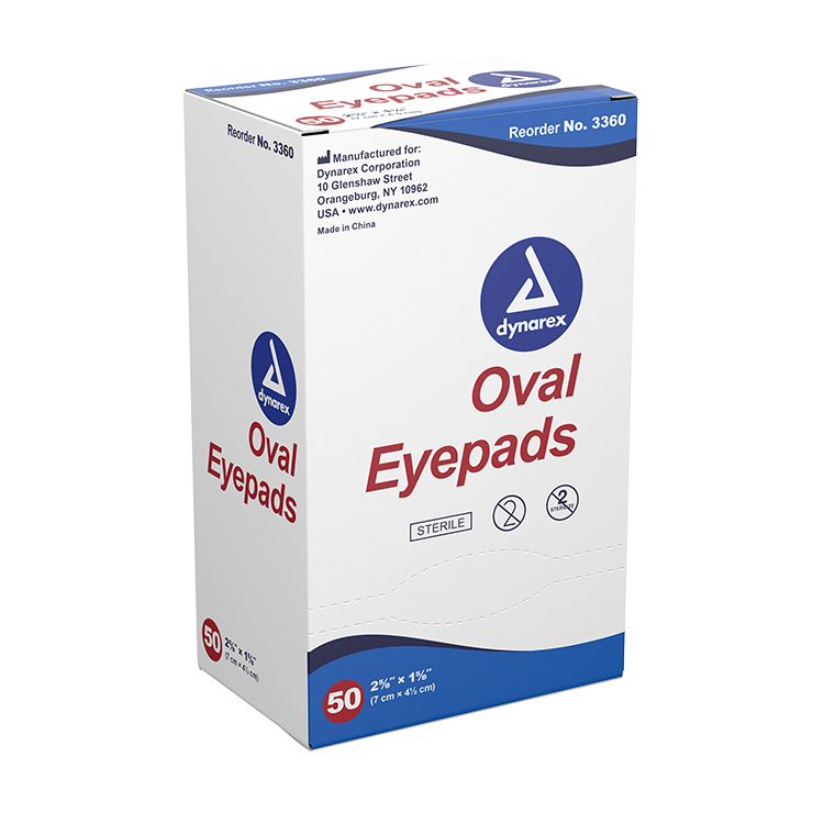 Oval Eye Pads - Sterile 2 5/8" x 1 5/8"